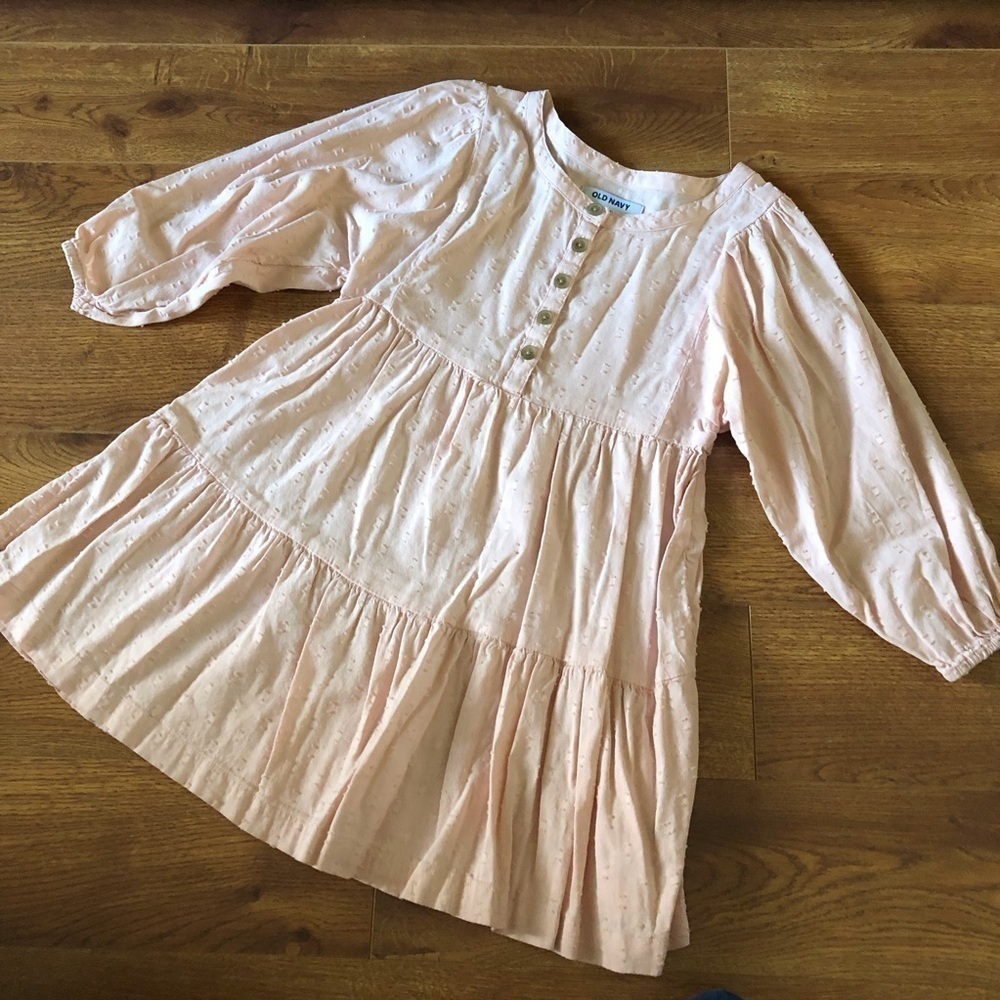 Old Navy pink cotton blend dress in size S (6-7)